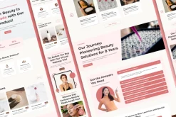 Beauty Brand Web Landing Page