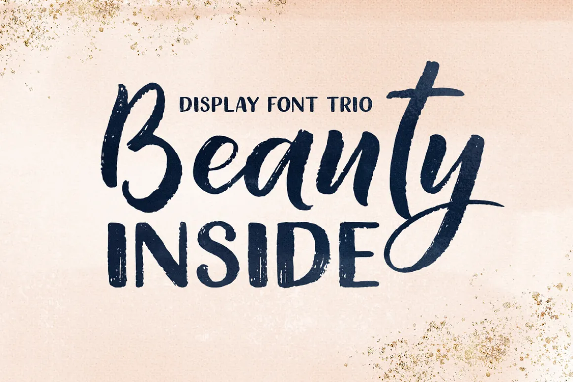 Beauty Inside Font Trio