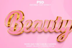 Beauty Luxury 3d Text Effect Style