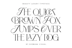 Beauty Luxury - Ligature Serif