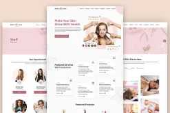 Beauty salon website template HTML