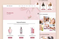 Beauty salon website template HTML