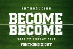Become - Varsity Display Font