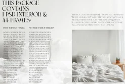 Bedroom 44 Frames & Wallpaper