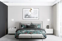 Bedroom Scene Bedding Mockup 3