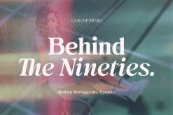 Behind The Nineties 12 Fonts + VFs