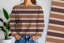 Beige Cottage Stripe Seamless Repeat