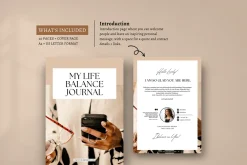 Beige My Best Self Journal Template