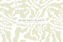 Beige Wavy Plants