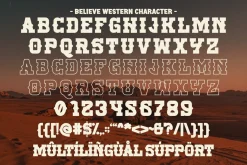 Believe Western - Vintage Slab Serif
