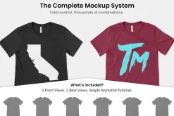 Bella Canvas 3001CVC Tee Mockups