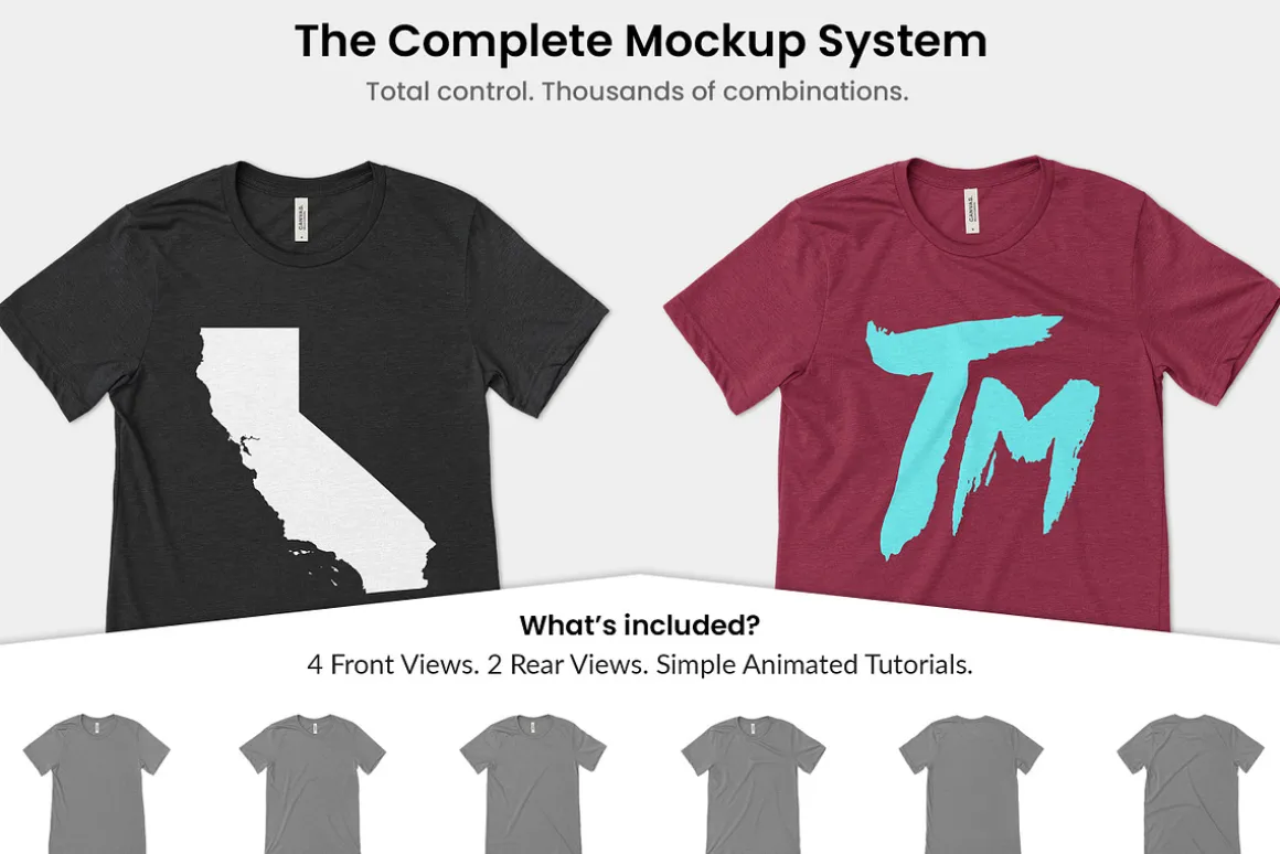 Bella Canvas 3001CVC Tee Mockups