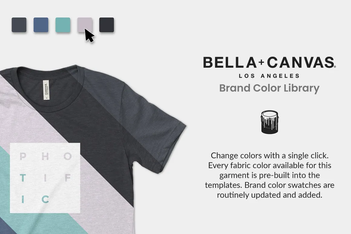 Bella Canvas 3001CVC Tee Mockups