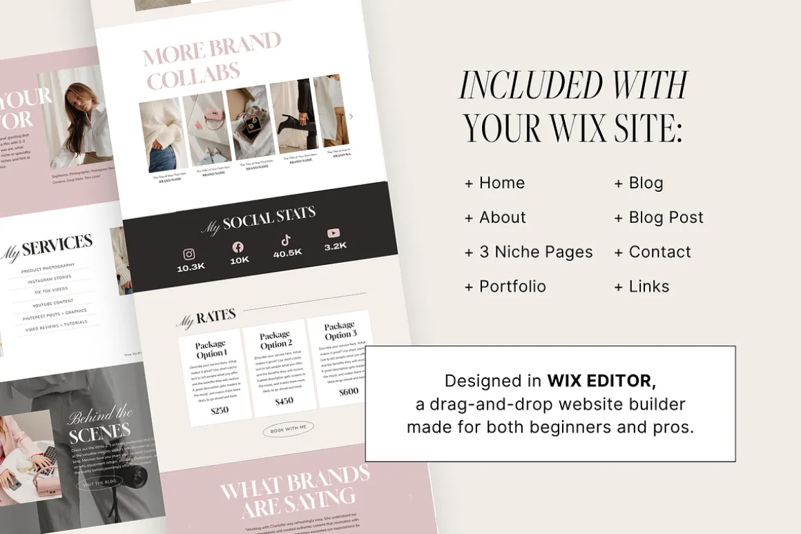BELLINI UGC | Wix Website Template