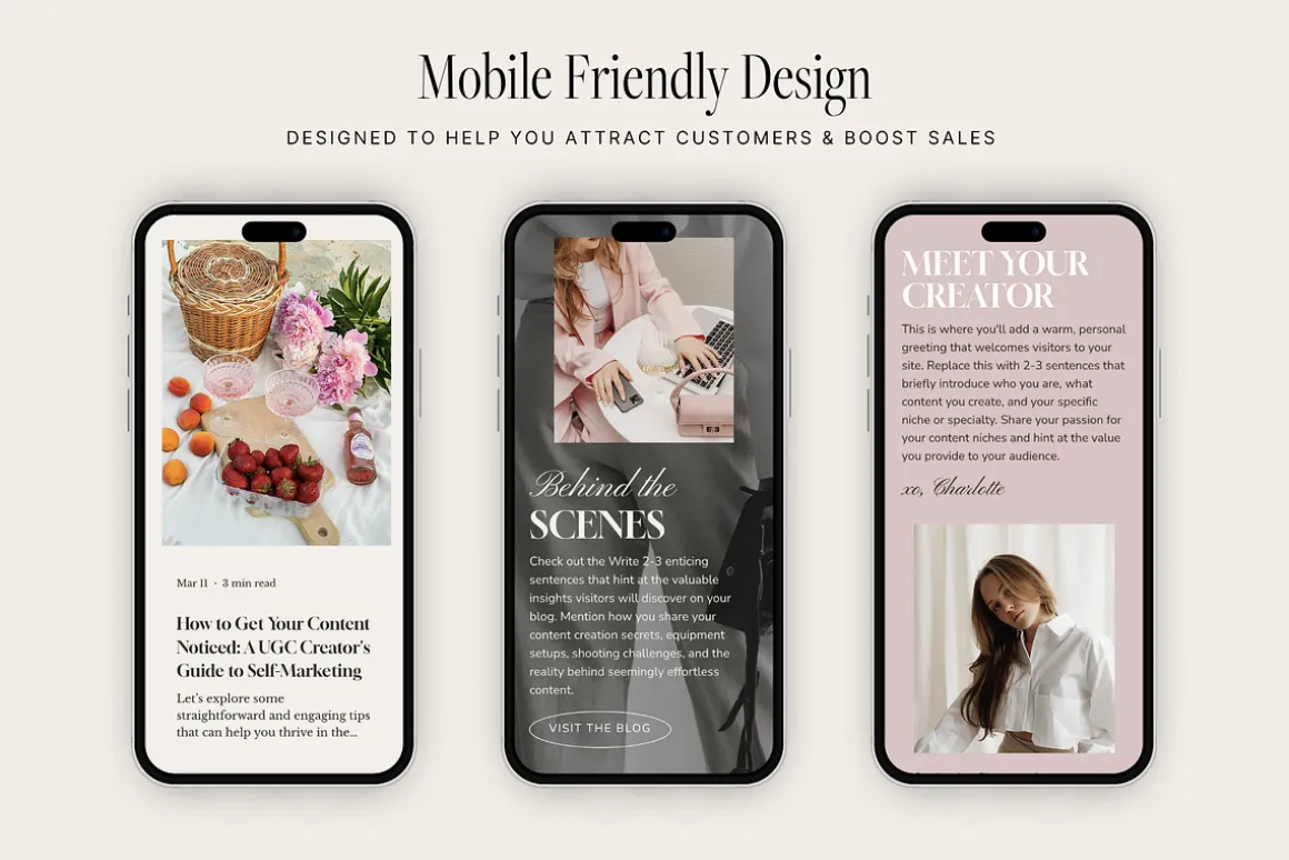 BELLINI UGC | Wix Website Template