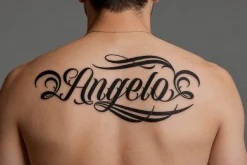 Bellvira Tattoo | Script Tattoo