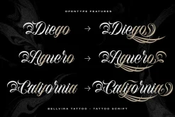 Bellvira Tattoo | Script Tattoo