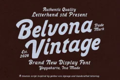 Belvona Vintage Display Font