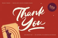 Benton Achita Bold Brush Font