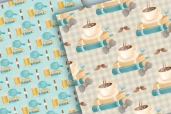 Best Dad digital paper pack