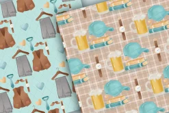 Best Dad digital paper pack