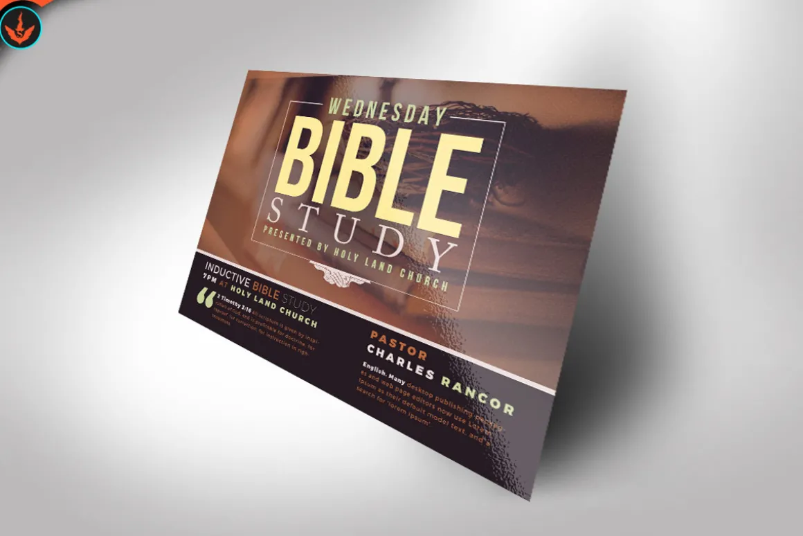 Bible Study Flyer Template