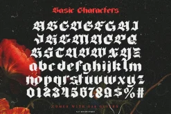 Big Fat Gothic Blackletter Typeface