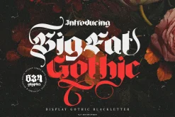 Big Fat Gothic Blackletter Typeface