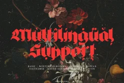 Big Fat Gothic Blackletter Typeface
