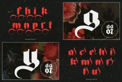 Big Fat Gothic Blackletter Typeface