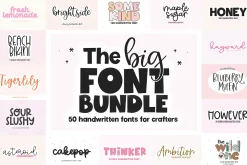 Big Font Bundle | 50 Fonts