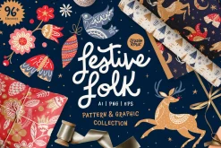 Big Folky Bundle 4 in 1 Vector Set