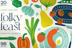 Big Folky Bundle 4 in 1 Vector Set