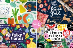Big Folky Bundle 4 in 1 Vector Set