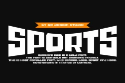 Bigskafe Bike Sport, Automotive Font