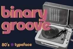Binary Groove - 80s Inspired Font