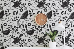 Birds & Blooms Vector Linocut Set