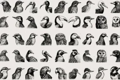 260 Birds Illustrations