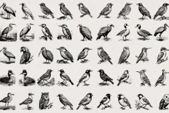 260 Birds Illustrations