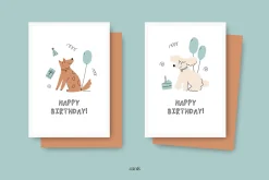 Birthday Dogs Clipart