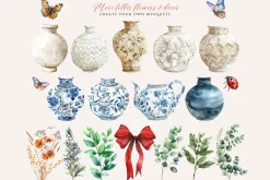 Birth Month Flower Clipart Creator