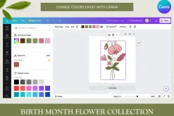 Birth month flower collection