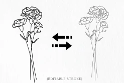 Birth Month Flower Line Bouquets