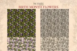 Birth Month Flowers Handcrafted