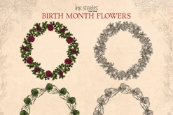Birth Month Flowers Handcrafted