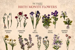 Birth Month Flowers Handcrafted