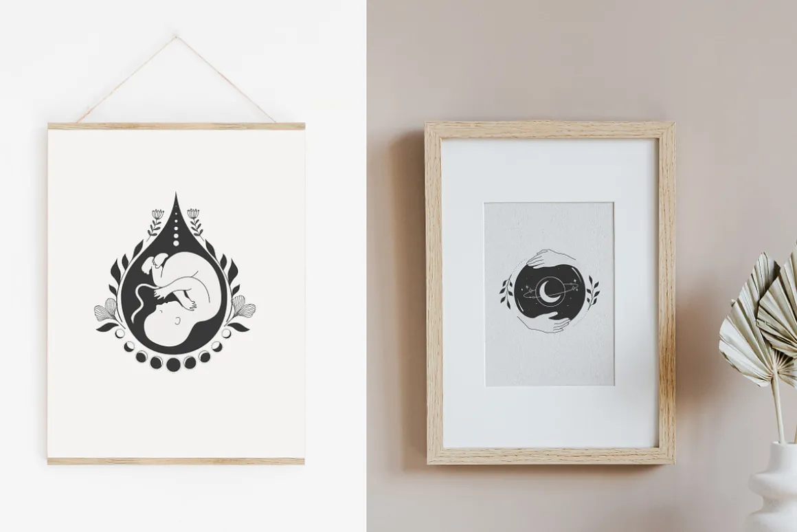 Birth story - collection of logos
