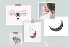 Birth story - collection of logos