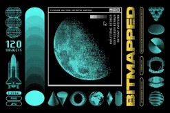 Bitmapped design elements