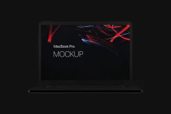 Black MacBook Mockup